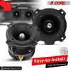 5 Core 3.5" Super Tweeter 2Pack ‚Ä¢ 360W RMS 1200W PMPO Combined ‚Ä¢ 4 OHM ‚Ä¢ Titanium Bullet w 1 Inch Voice Coil ‚Ä¢ 106 dB Sensitivity ‚Ä¢ Easy to