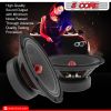 5 CORE 8 Inch Mid-Range Bullet Pro Audio Car Speaker, Red Aluminium Bullet, Loudspeaker 580W Max 8 Ohms - Premium Quality Audio Door Speakers for Car