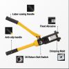 12 Ton 8 AWG-4/0 AWG Wire Hand Hydraulic Crimping Tool, Hydraulic Crimping Tool Set Cable Lug Terminal Crimper With 8 Pairs of Dies