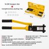 12 Ton 8 AWG-4/0 AWG Wire Hand Hydraulic Crimping Tool, Hydraulic Crimping Tool Set Cable Lug Terminal Crimper With 8 Pairs of Dies