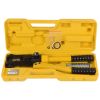 12 Ton 8 AWG-4/0 AWG Wire Hand Hydraulic Crimping Tool, Hydraulic Crimping Tool Set Cable Lug Terminal Crimper With 8 Pairs of Dies