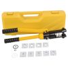 12 Ton 8 AWG-4/0 AWG Wire Hand Hydraulic Crimping Tool, Hydraulic Crimping Tool Set Cable Lug Terminal Crimper With 8 Pairs of Dies